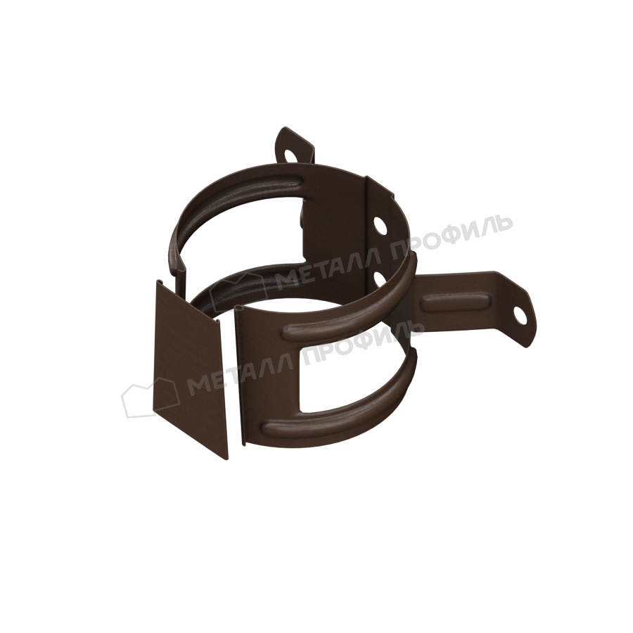 Держатель трубы D100 на дерево Foramina Freeze Matt Dark brown