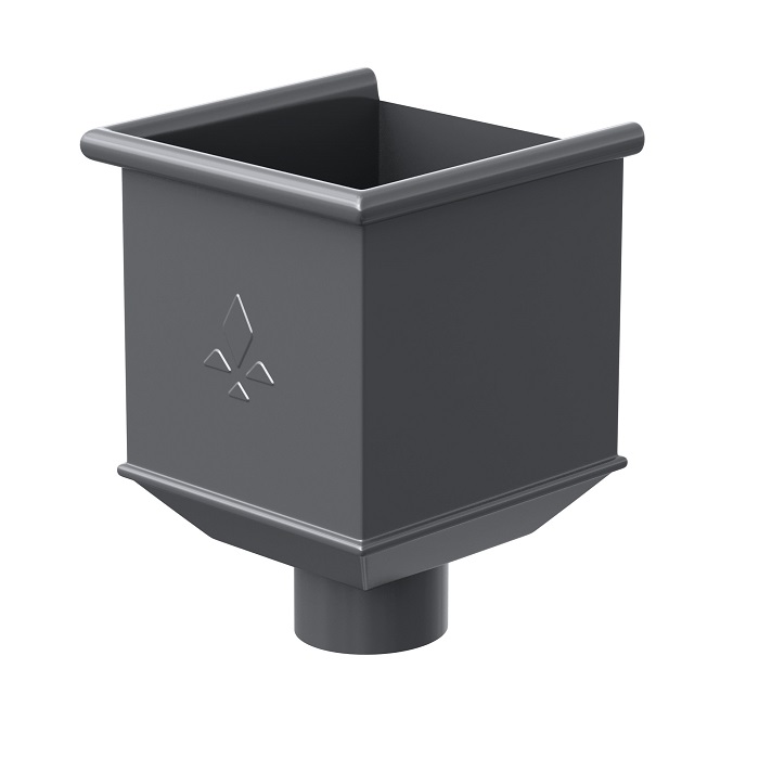 Воронка водосборная 125/90 PU Ral 7024