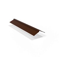 Конек плоский фигурный 190х40х190х2000мм Ре 0,45 мм Ral 8017