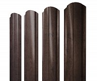 Штакетник Полукруглый Slim фигурный Print-Double Elite 0,45 мм Antique Wood