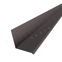 Планка для верхнего примыкания к стене Фальц Corundun50 0,5 мм RR 32