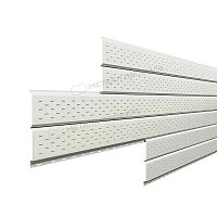 Софит Lбрус с перфорацией Norman 0,5 мм Ral 9002
