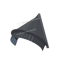 Заглушка конька конусная Norman 0,5 мм Ral 7024