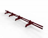 Снегозадержатель трубчатый D25 NewLine 4 опоры 3 м. Ral 3005