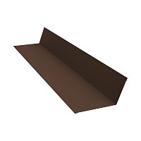 Планка примыкания 90х140 Сатин матовый 0,5мм Ral 8017