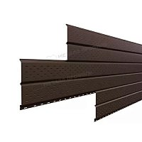 Софит Lбрус с перфорацией Ре 0,45 мм Ral 8017