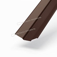 Планка ендовы верхняя 76х76 Norman 0,5 мм Ral 8017