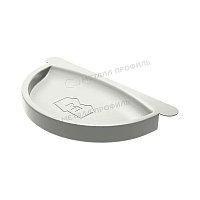 Заглушка желоба Foramina D=125 мм PUR Ral 9010