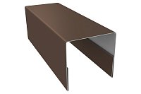 Планка П-образная заборная 20 Satin 0,5 мм. Ral 8017