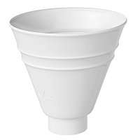 Воронка водосборная круглая 125/90 PU Ral 9003