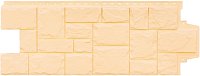 Фасадная панель Крупный камень Бежевый