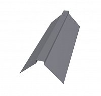 Конек плоский 150х40х150 мм Satin 0,5 мм Ral 7004