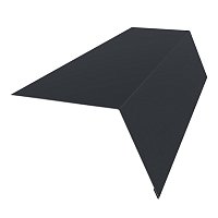 Планка карнизная широкая 100х85 Сатин 0,5 мм Ral 7024