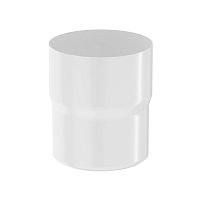 Соединитель трубы 125/90 PU Ral 9003