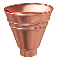 Воронка водосборная круглая Медь 125/90