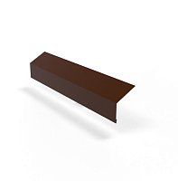 Карнизная планка S23 100х65х2000мм Ре 0,45 мм Ral 8017