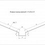 Grand Line: Ендова верхняя 115х30х115 мм Pe 0,45 мм
