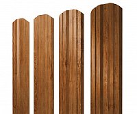 Штакетник Twin фигурный Print Double Elite 0,45 мм Golden Wood
