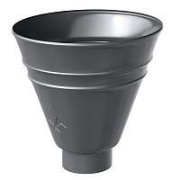 Воронка водосборная круглая 150/100 PU Ral 7024