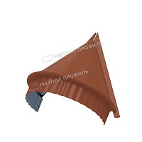 Заглушка конька конусная VikingMP E 0,5 мм Ral 8004