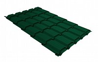 Металлочерепица Квадро Профиль Satin 0,5 мм Ral 6005