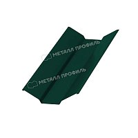 Планка ендовы верхняя 76х76 Purman 0,5 мм Ral 6005