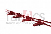 Снегозадержатель плоско-овальный 40х20 3 м Ral 3011