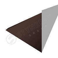 Планка для верхнего примыкания к трубе Фальц Ре 0,45 мм Ral 8017