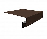 Планка околооконная сложная 200х50х18 (j-фаска) L=2м Satin Matt 0,5мм Ral 8017