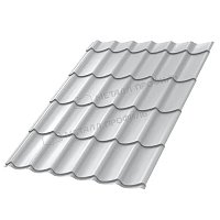 Металлочерепица Ламонтерра Norman 0,5 мм Ral 9006