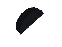 Заглушка торцевая полукруглого конька Satin Ral 9005