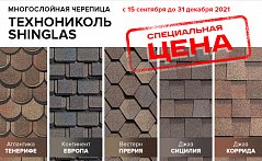 Специальная цена на гибкую черепицу Шинглас