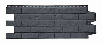 Фасадная панель Состаренный кирпич Classic Графит