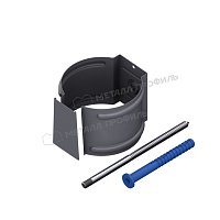 Держатель трубы D100 на кирпич Foramina Freeze Matt Grey