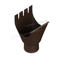 Воронка выпускная Foramina D=125 мм Freeze Dark brown