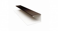 Планка П-образная Блок-хаус/ЭкоБрус Drap 0,45 мм, длина 2 м. RR 32