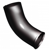 Колено стока 125/90 Rooftop dRain Ral 9005