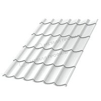 Металлочерепица Ламонтерра Norman 0,5 мм Ral 9003