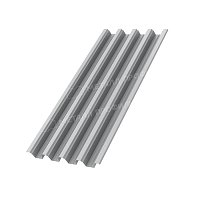 Профнастил (м2) Н-75 Ре 0,7 мм Ral 9006