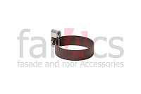 Хомут трубы 125/90 MATT Ral 8017