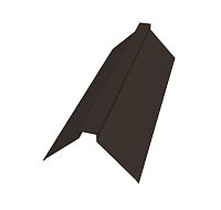 Конек плоский 150х40х150 мм Драп 0,45 мм RR 32