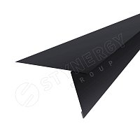 Планка карнизная фальц Ре 0,45 мм Ral 9005