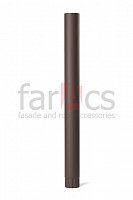 Труба водосточная 125/90 L=1м MATT Ral 8017