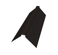 Конек плоский 150х40х150 ПурЛайт матовый 0,5 мм Ral 9005