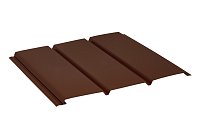 Софит без перфорации 2,4 м Ре Zn140 0,45мм Ral 8017