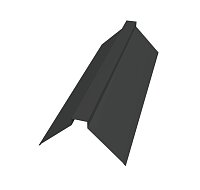 Конек прямой 115х30х115 Rooftop Бархат 0,5 мм Ral 7016