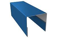 Планка П-образная заборная 20 Ре 0,45 мм. Ral 5005