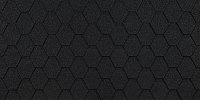 Гибкая черепица Eurasia Шестигранник Черный