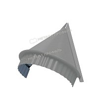 Заглушка конька конусная Norman 0,5 мм Ral 9006