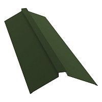 Конек плоский 150х40х150 Сатин матовый 0,5 мм Ral 6020